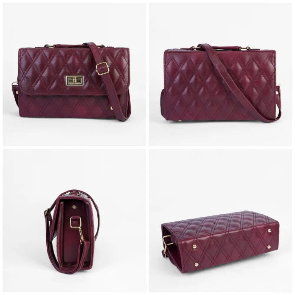 Women – Maroon Designer Purse