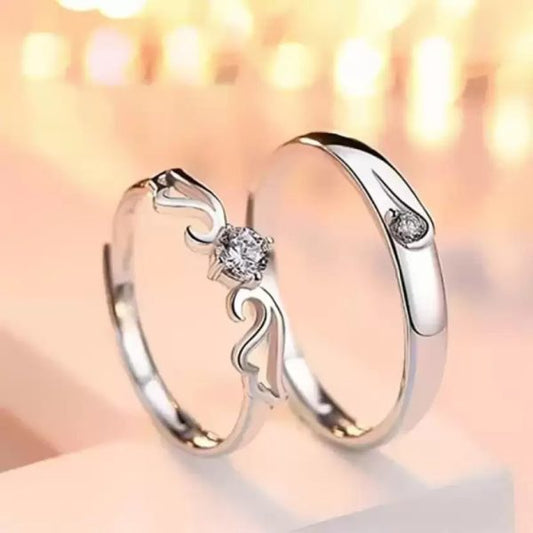 Stainless Steel Couple Rings – Engagement & Friendship Gift