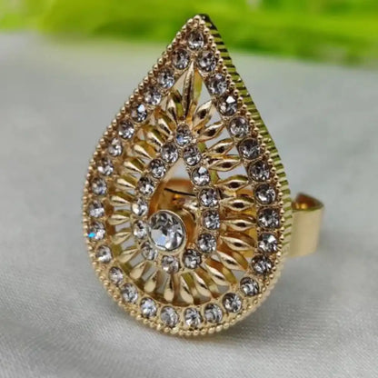 Majestic Teardrop Statement Ring