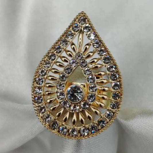 Majestic Teardrop Statement Ring
