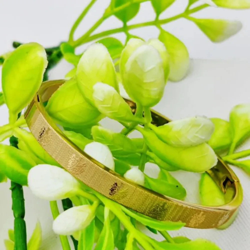 Cartier-Inspired Gold Bangle Adjustable Bracelet for Women