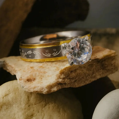 Eternal Radiance Two-Tone Solitaire Ring