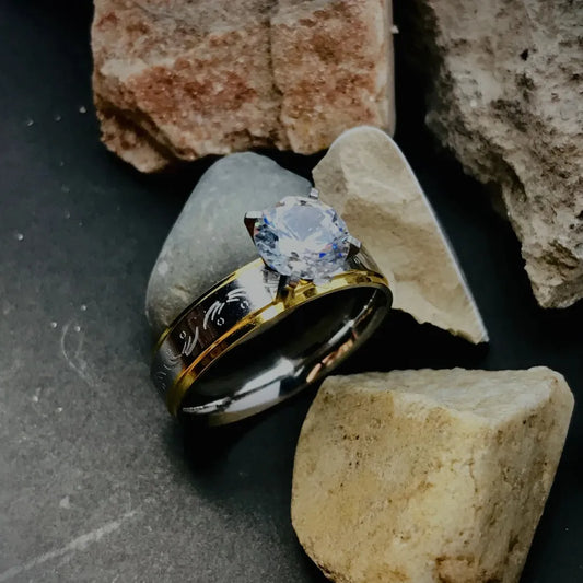 Eternal Radiance Two-Tone Solitaire Ring
