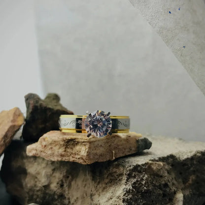 Eternal Radiance Two-Tone Solitaire Ring