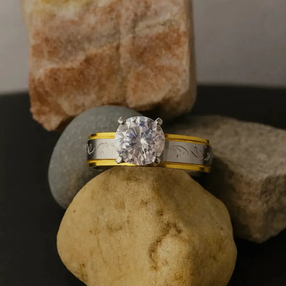 Eternal Radiance Two-Tone Solitaire Ring