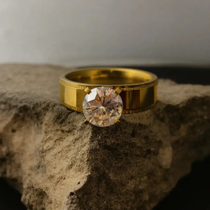 Regal Shine Solitaire Ring