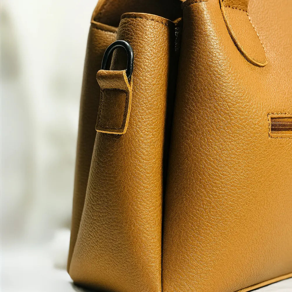 Brown Dome Handbag