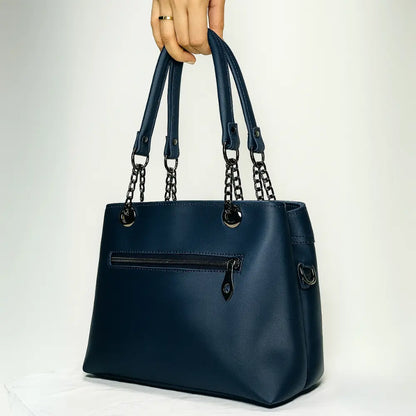 Blue Pocket Chain Handbag
