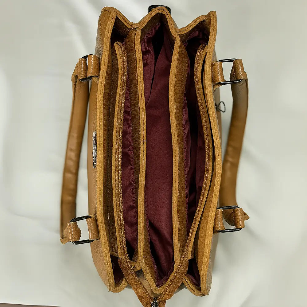 Brown Dome Handbag