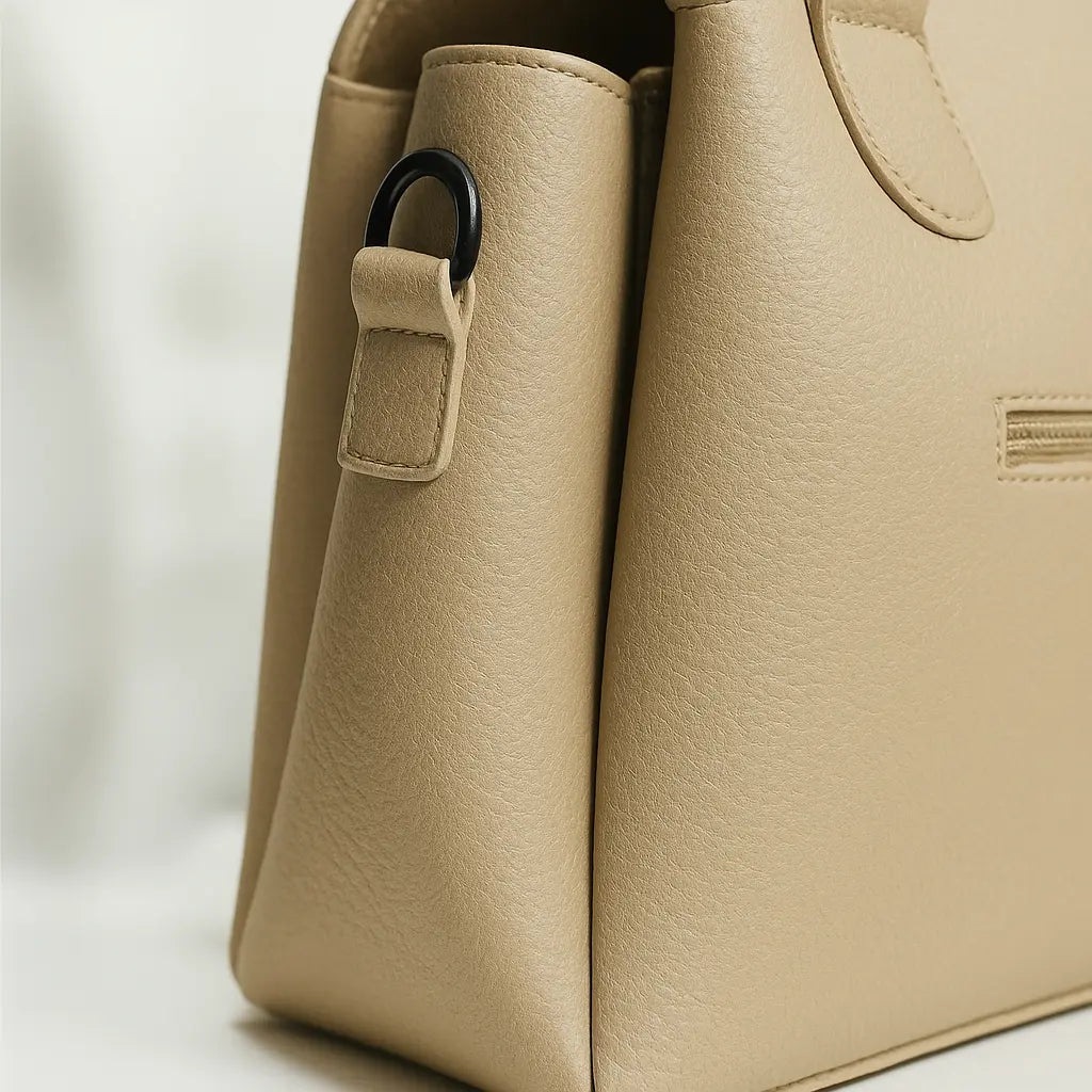 Beige Dome Handbag