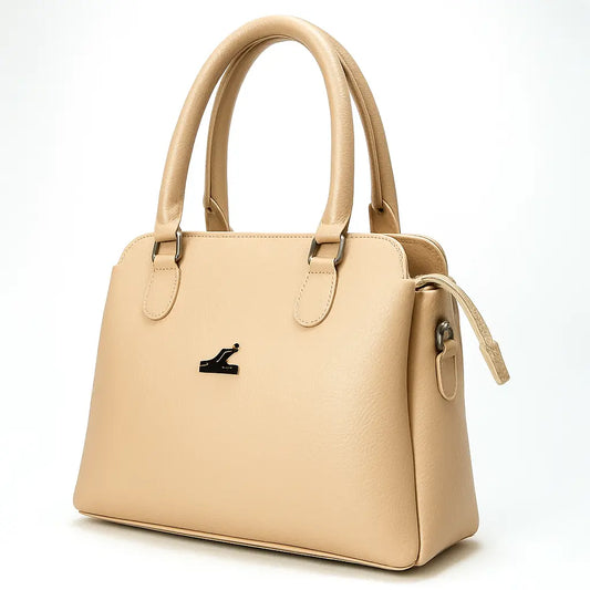 Beige Dome Handbag