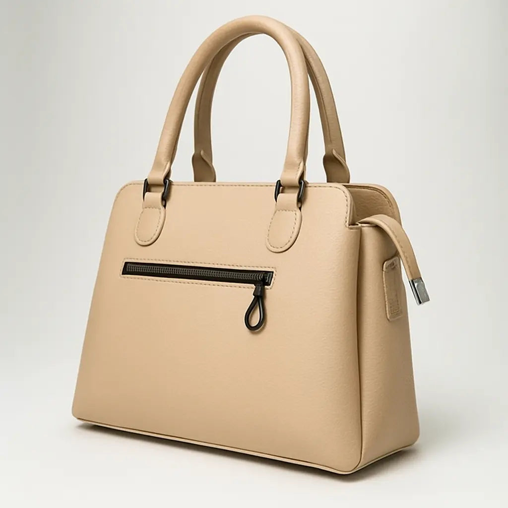 Beige Dome Handbag