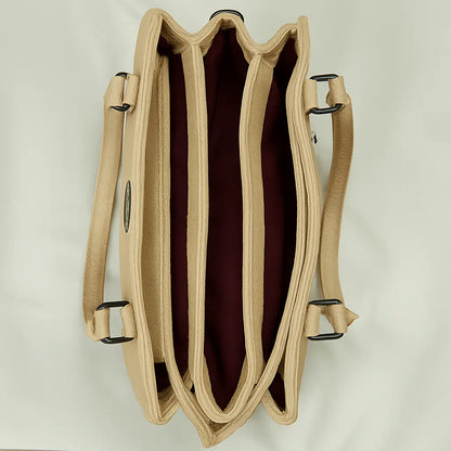 Beige Dome Handbag
