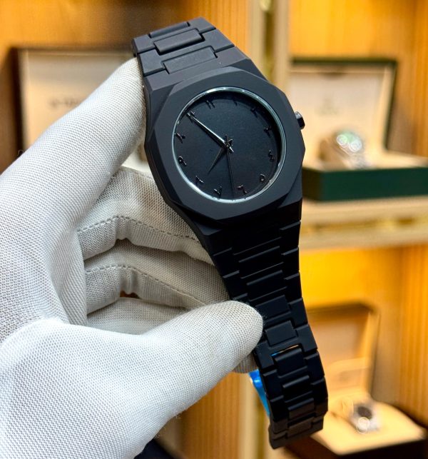 Full Black Aura Quartz Watch | Lightweight Analog Watch for Men & Boys
