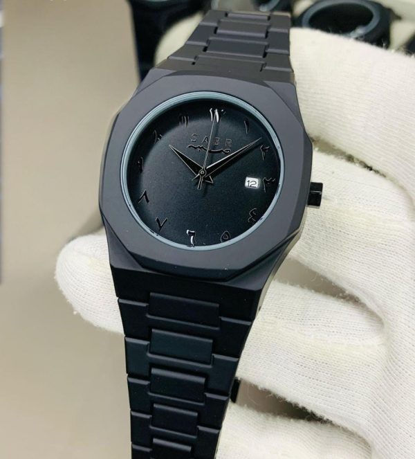 Full Black Aura Quartz Watch | Lightweight Analog Watch for Men & Boys