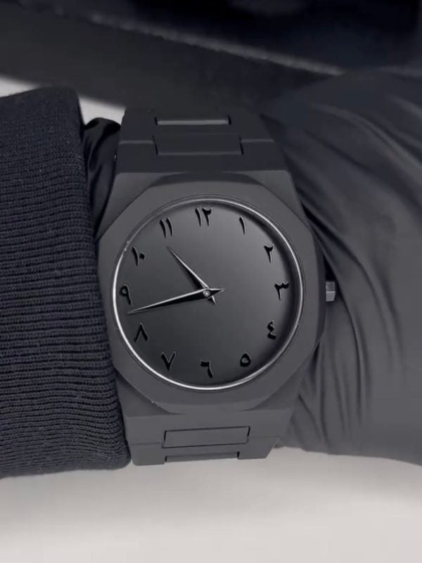 Full Black Aura Quartz Watch | Lightweight Analog Watch for Men & Boys