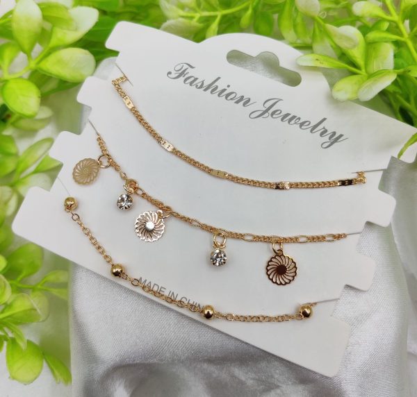 Triple-Layered Adjustable Bracelet Set for Women